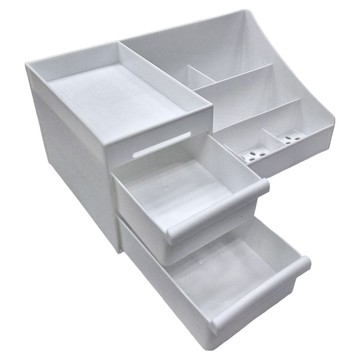 無印風桌面化妝抽屜收納盒 516克  顏色隨機  1個