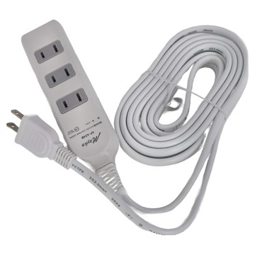 Mayka 明家 4(3+1)插座延長線 SP-321B-15 AC 125V 15A MAX 1650W  4.5m  白色  1個