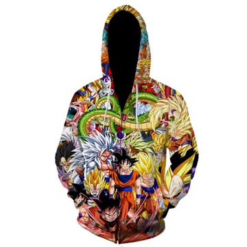七龍珠拉鏈連帽衫