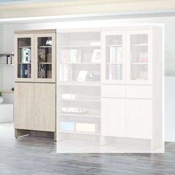 MUNA家居  歐克曼2.7尺四門書櫃(918)   79.2X31.7X183.5cm