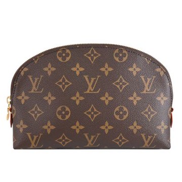 LV M46579 MM Monogram 經典花紋化妝包/萬用包(咖)