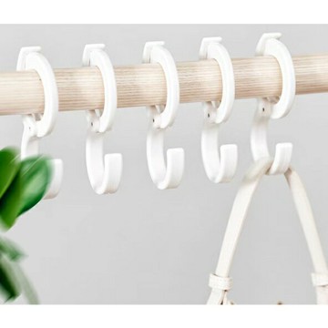 台灣現貨｜多功能s型掛鉤毛巾包包衣帽塑料掛勾超市宿舍浴室創意卡扣式掛鉤 ｜丹丹悅生活