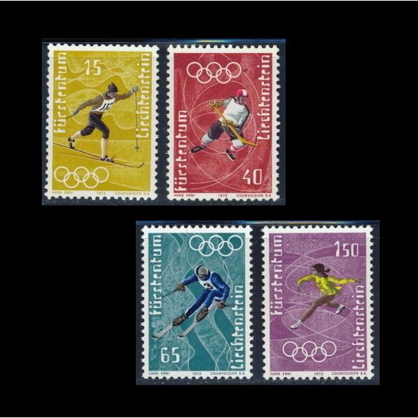 4761 外国切手 リヒテンシュタイン 1976年 ルーベンス生誕 美術 凹版 □リヒテンシュタイン切手 1972年 札幌五輪 /オリンピック 4種完