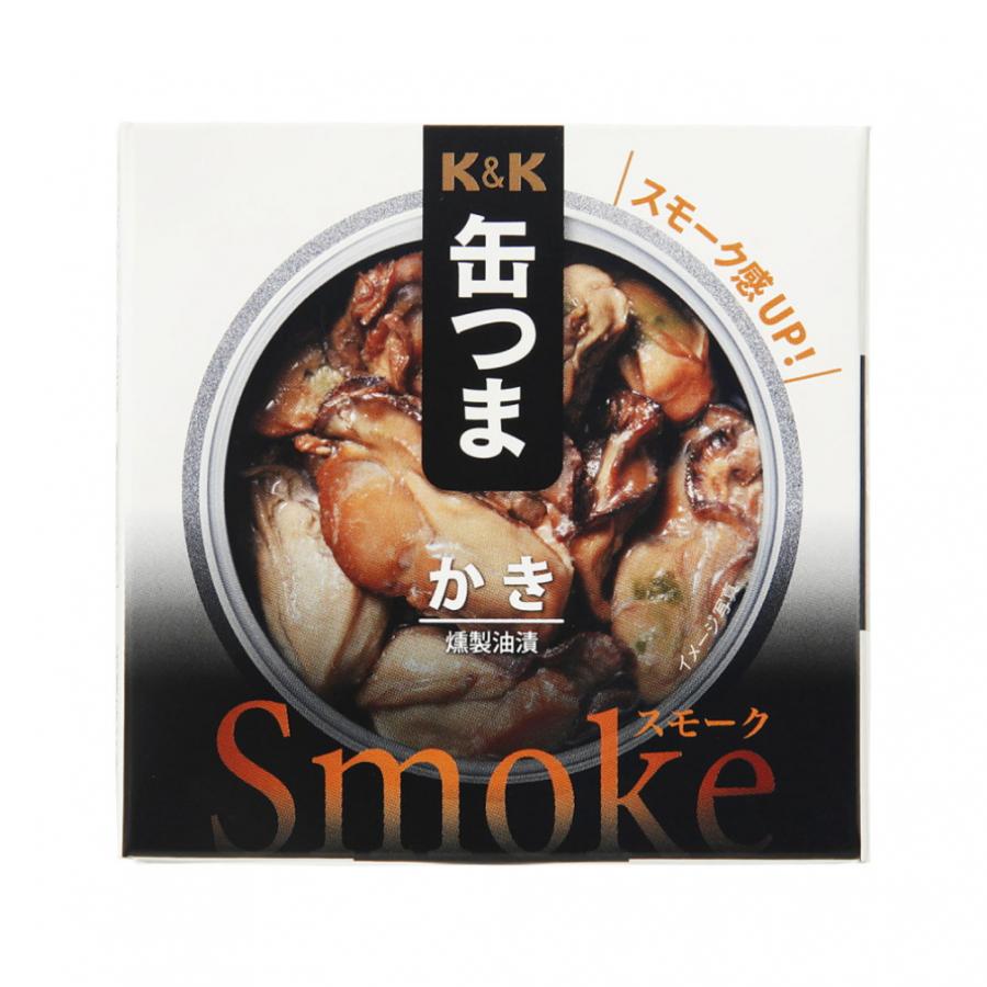 K＆K 缶つまSmoke かき 6缶セット キャンプ 食料 材料 おつまみ 缶詰 国分 コクブ