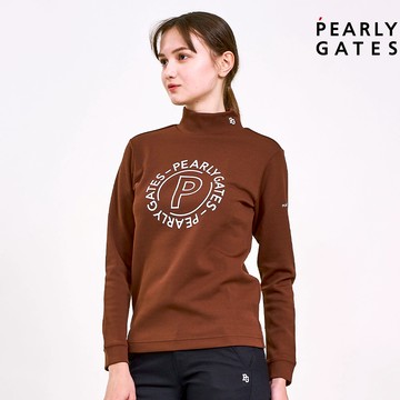 【ṔEARLY GATES】女款棕色親膚保暖時尚風格立領衫 JLTS66002