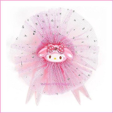 asdfkitty*美樂蒂亮片粉色別針-瞬間變身可愛公主歐-日本正版