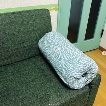 京都風呂敷包巾-伊砂紋樣 三巾-菊(紫&青)