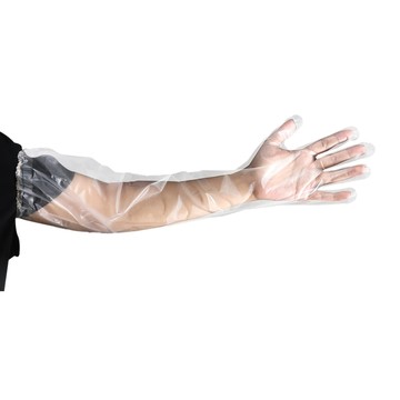 NS_Y933 加長護臂一次性手套 尺寸51cmx寬17cm 材質TPE  5個  1包