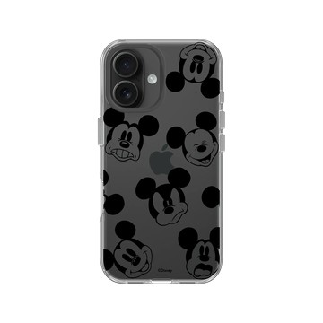 iPhone 16 Clear 透明 - 迪士尼-米奇 Mickey - 黑標款-米奇的有趣表情