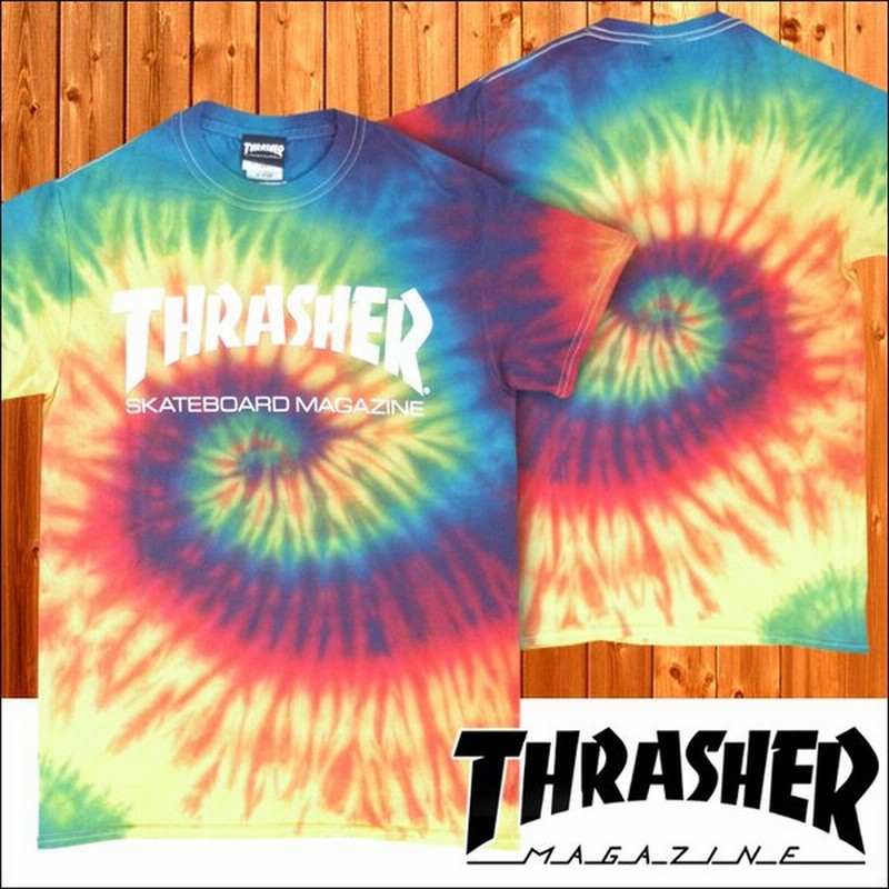 スラッシャー Thrasher メンズ Tシャツ Mag Logo タイダイ染め レインボー 半袖 Tee T Shirts カットソー トップス 男性用 スケーター アメカジ 正規 通販 Lineポイント最大0 5 Get Lineショッピング