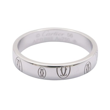 Cartier 卡地亞 Happy Birthday 戒指 56 18K白金 B4050956 【二手名牌BRAND OFF】