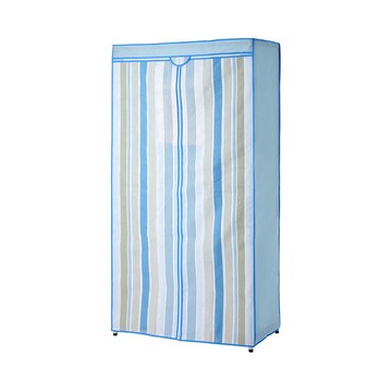 (組合)特力屋烤漆四層架(黑)+哥登衣櫥套90X46X180公分