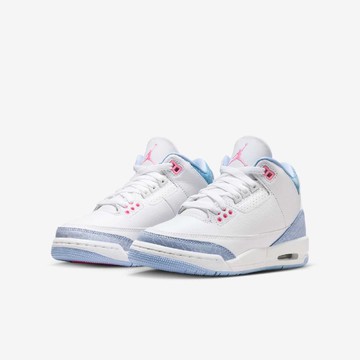 休閒鞋 Air Jordan 3 Retro GS 大童 女鞋 白 藍 AJ3 3代 HQ0784-101
