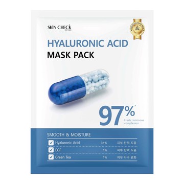 韓國SkinCheck玻尿酸保濕補水面膜27ml