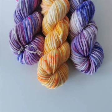 ATEN WOOL親膚手工手染線衣服進口100%超水洗美麗諾粗羊毛線 手編