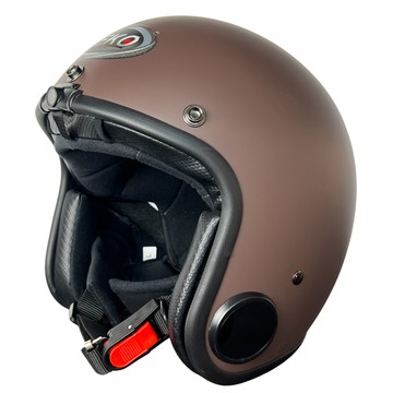 VEKO 第八代單行車紀錄功能 隱藏式 FHD 極廣角行車紀錄安全帽 RVX-C1 雅光深咖啡 L