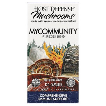 Host Defense, Mushrooms™，MyCommunity®，120 粒膠囊
