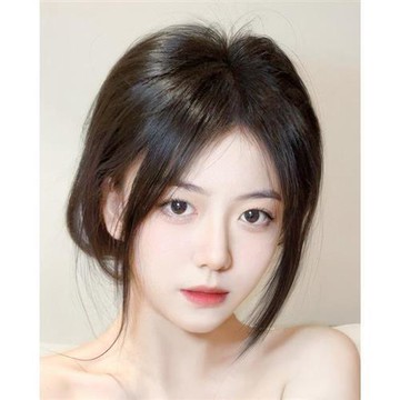 【米蘭精品】現貨+預購 假瀏海全真髮假髮補髮片-蓬鬆修顏八字瀏海女假髮2色74ka22