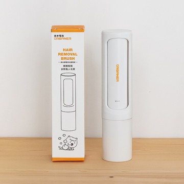 【去除黏人毛絮】奧本寵物靜電清毛圓筒刷 CT-50 狗貓兔僕皆適用