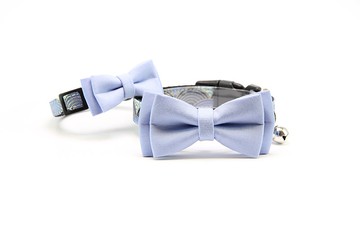 【日式領結頸圈】粉藍 Bowtie - 毛小孩幸福配件