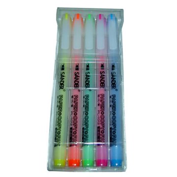 【文具通】聖得PL-1012S螢光筆5色組 A1040576【APP滿額下單10%點數(單一帳號最高5000點)】1/31止