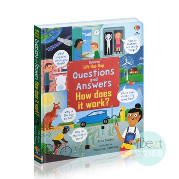 Usborne Lift-the-Flap Questions and Answers How Does it Work？| 原文 | 工作 | 翻頁 | 機關 | 知識 | 英國 | 常識 | 問答 |