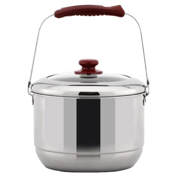 Queensense Boo 迷你提鍋 22cm  1組  銀色