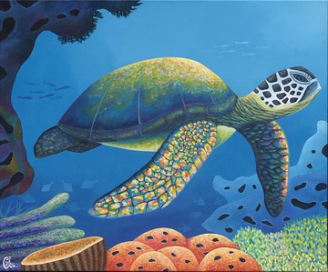 海龜繪畫－靈魂的和諧律動