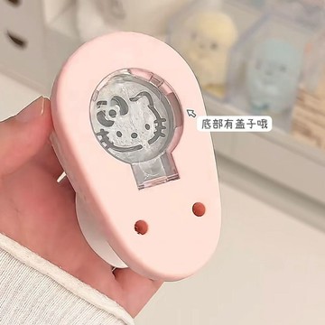 ✨小象優選✨可愛Kitty貓咪壓花器手工手章DIY裝飾壓花機卡通高顏值印花機打孔
