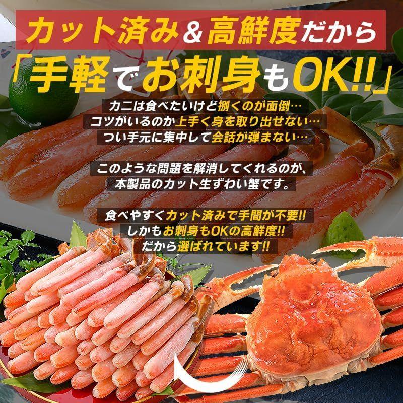 かに カニ 蟹 ポーション 1kg 500g×2個 50本 刺身 ズワイガニ ずわいがに ずわい蟹 プレゼント ギフト