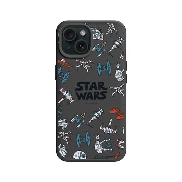 iPhone 15 SolidX 黑 - 迪士尼-星際大戰 Star Wars - Spaceships-漫畫系列