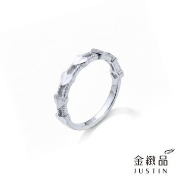 金緻品 鉑金戒指 愛心織葉 PT950鉑金