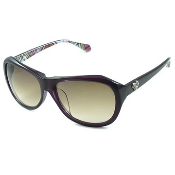 【Vivienne Westwood】英國精品時尚不規則系列造型太陽眼鏡(VW74404-紫)