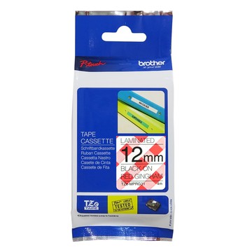 Brother TZe-MP RG31 創意護貝標籤帶 ( 12mm 俏紅格紋 )