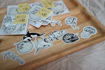 貼紙 / 海洋生物 / 透明貼紙 / 組合包