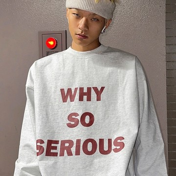 XS~XL 長袖 純棉 【YL1401-32】Why so serious 台灣製 MIT 情侶T 長袖T恤 男女可穿