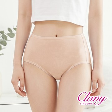 【Clany可蘭霓】台灣製高腰美膚彈力面膜內褲M-XL 包臀舒適 敏感肌推薦 2229-11 膚色