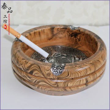 東南亞風格實木異國風情泰國木雕泰國大象煙灰缸實木創意煙灰缸