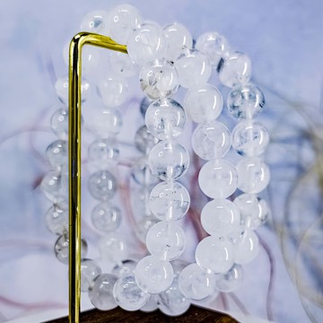 【白色幻影】大咪白幽靈水晶手鍊 幽靈手珠手串