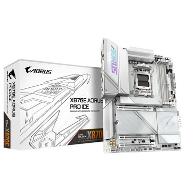 GIGABYTE X870E AORUS PRO ICE 主機板+AMD R9 9900X3D代理盒裝【12核/24緒】