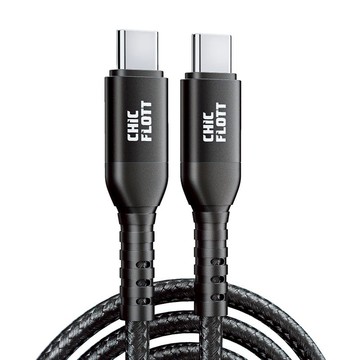140W PD3.1 USB-C to C 150cm 快充傳輸線(CF01) 黑