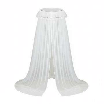 嬰兒蚊帳 灰色花邊 300g 1個  長2m