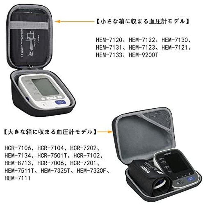 co2CREA ハードケースバッグ 対応 Omron 上腕式血圧計 HEM-8713 HEM