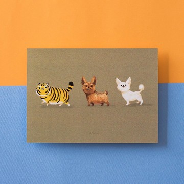 狗狗好朋友 汪汪吼! / 明信片