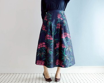 KABUKI 長裙 - 帶有和風織紋的長裙，全長 80 公分