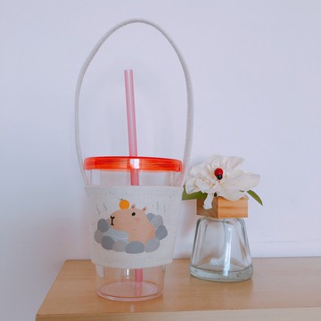 水豚 環保杯袋 飲料袋