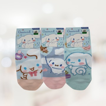 大耳狗直版襪-22~26cm-6雙入