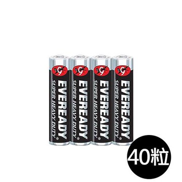 【永備EVEREADY】1212SW4黑金鋼 碳鋅電池4號(AAA)40入盒裝(錳乾電池 黑錳電池 乾電池)