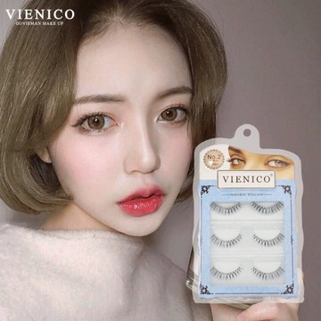 【售完斷貨🇹🇼】VIENICO靈動列NO.2🍀3對入 自然裸妝 外出寫真 自然交叉 假睫毛