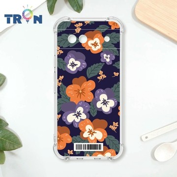 TRON GOOGLE Pixel 8A 平塗手繪花朵E款 四角防摔載具殼 軟殼 手機殼